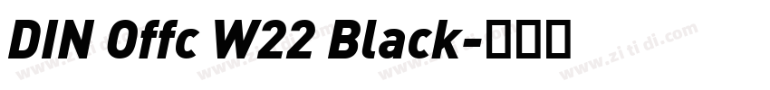 DIN Offc W22 Black字体转换